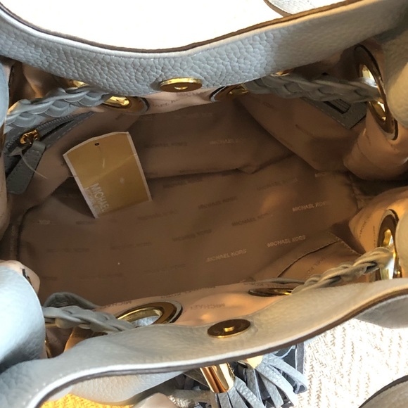 NWT Michael Kors Shoulder Bag - Dusty Blue - Picture 6 of 8